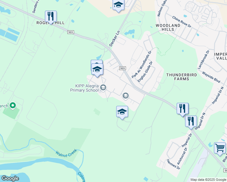 map of restaurants, bars, coffee shops, grocery stores, and more near Houston Street in Austin
