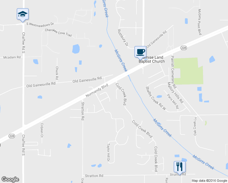 map of restaurants, bars, coffee shops, grocery stores, and more near 2530 Blackstone Court in Jacksonville
