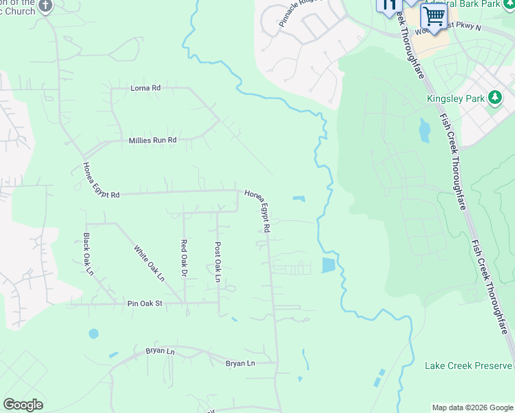 map of restaurants, bars, coffee shops, grocery stores, and more near 3819 Honea Egypt Road in Montgomery