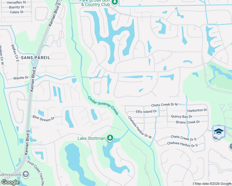 map of restaurants, bars, coffee shops, grocery stores, and more near 4068 Jebb Island Circle West in Jacksonville