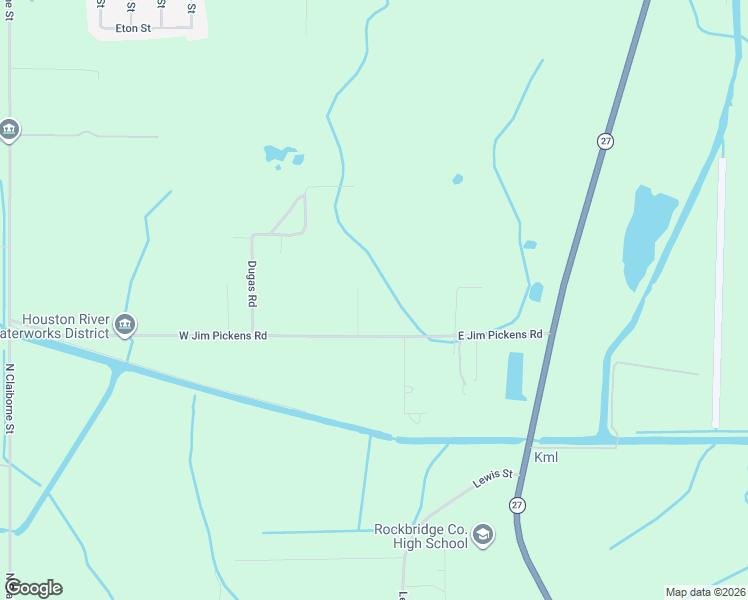 map of restaurants, bars, coffee shops, grocery stores, and more near 203 West Jim Pickens Road in Sulphur