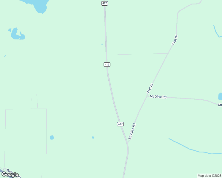 map of restaurants, bars, coffee shops, grocery stores, and more near County Road 417 in Live Oak