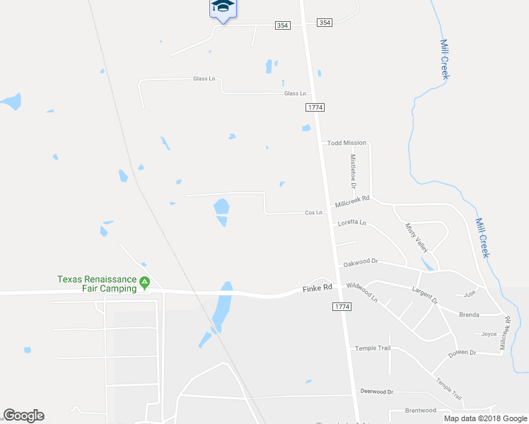 map of restaurants, bars, coffee shops, grocery stores, and more near Cox Lane in Plantersville