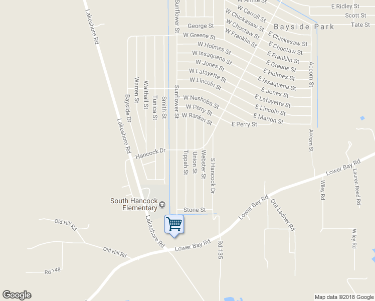 map of restaurants, bars, coffee shops, grocery stores, and more near 7166 Hancock Drive in Bay Saint Louis