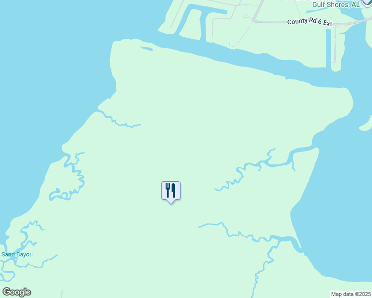 map of restaurants, bars, coffee shops, grocery stores, and more near 1227 Port Side Lane in Gulf Shores