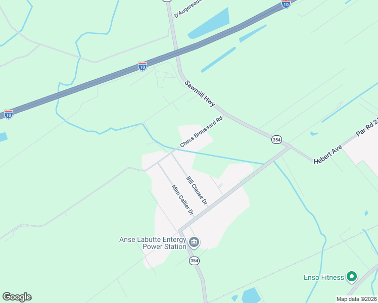 map of restaurants, bars, coffee shops, grocery stores, and more near 1025 Chess Broussard in Breaux Bridge
