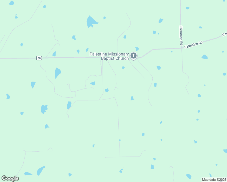 map of restaurants, bars, coffee shops, grocery stores, and more near 9950 Palestine Road in Brenham