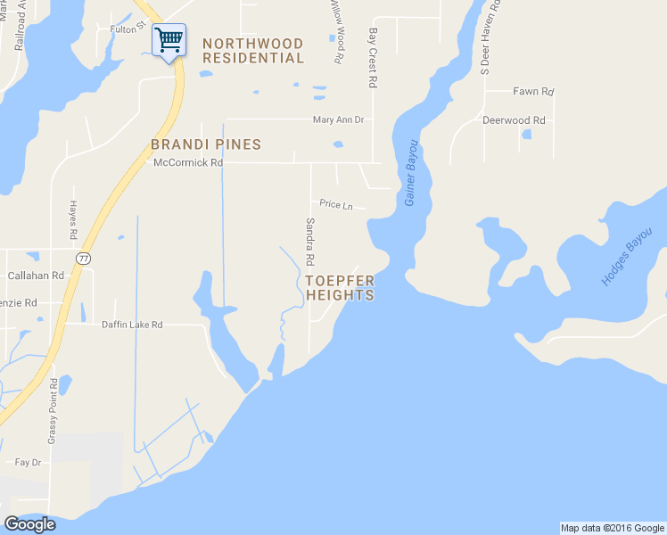 map of restaurants, bars, coffee shops, grocery stores, and more near 2523 Commander Road in Southport