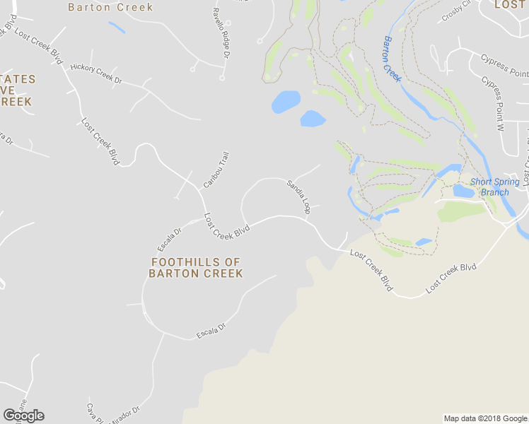 map of restaurants, bars, coffee shops, grocery stores, and more near 3558 Lost Creek Boulevard in Austin