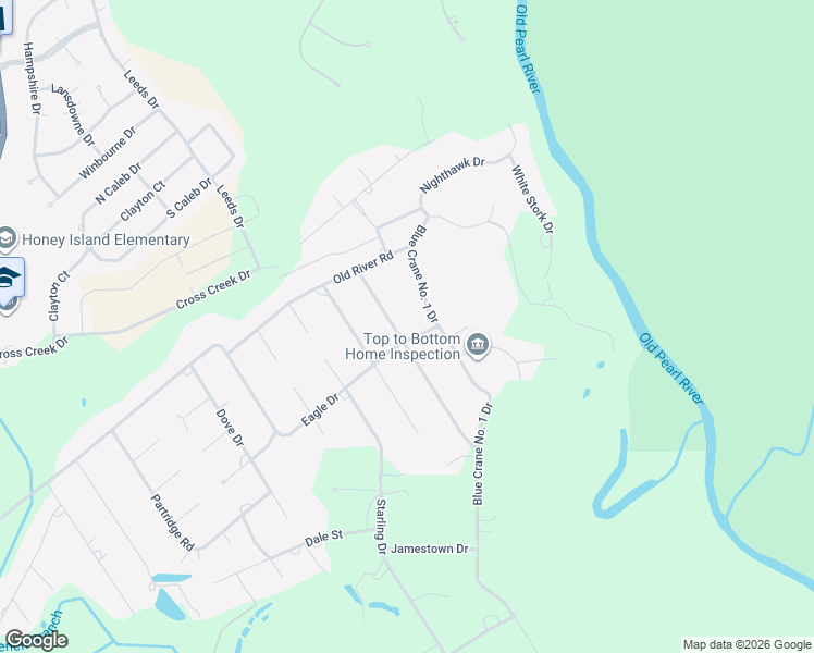 map of restaurants, bars, coffee shops, grocery stores, and more near 118 Golden Pheasant Drive in Slidell