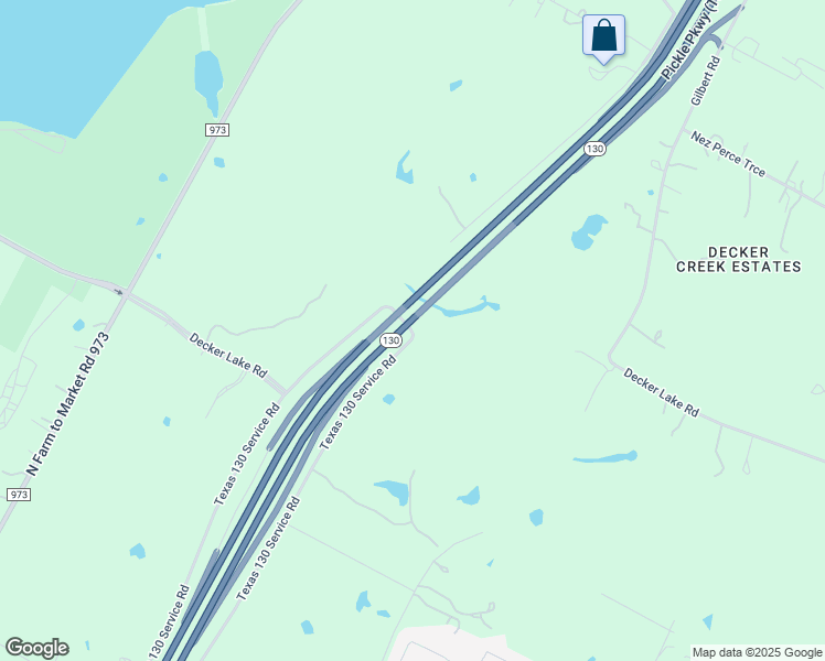 map of restaurants, bars, coffee shops, grocery stores, and more near Texas 130 Service Road in Austin