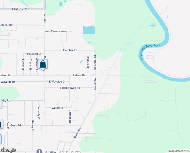 map of restaurants, bars, coffee shops, grocery stores, and more near 2999 Hereford Rd in Westlake