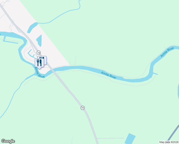 map of restaurants, bars, coffee shops, grocery stores, and more near 19099 River Bend Road in Maurepas