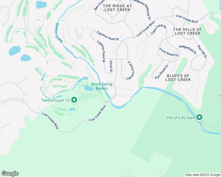 map of restaurants, bars, coffee shops, grocery stores, and more near 6403 5 Acre Wood Street in Austin