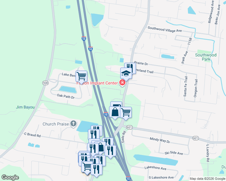 14155 Louisiana 73, Prairieville LA Walk Score