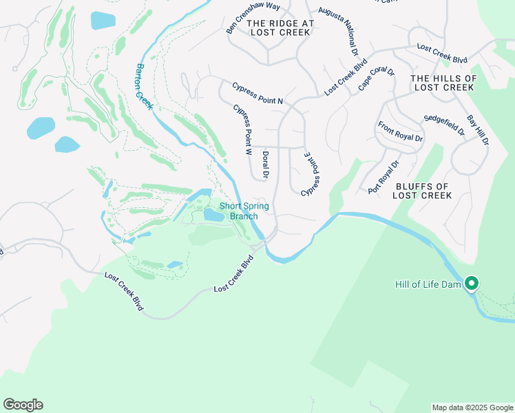 map of restaurants, bars, coffee shops, grocery stores, and more near 6403 5 Acre Wood St in Austin