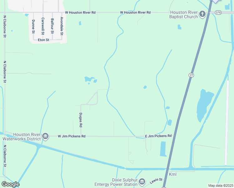 map of restaurants, bars, coffee shops, grocery stores, and more near 2320 Beasley Road in Sulphur