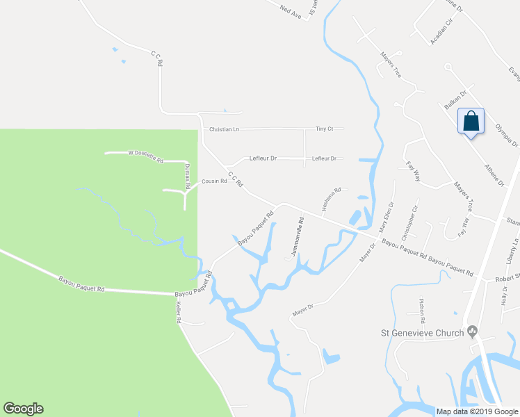 map of restaurants, bars, coffee shops, grocery stores, and more near 32491 Bayou Paquet Road in Slidell