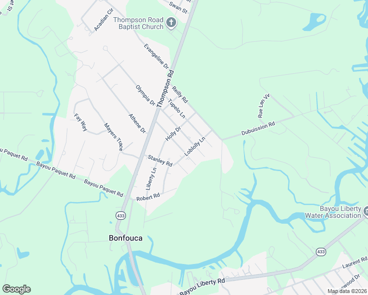 map of restaurants, bars, coffee shops, grocery stores, and more near 34111 Longleaf Lane in Slidell