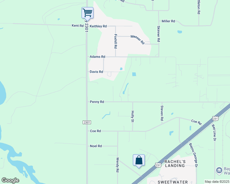 map of restaurants, bars, coffee shops, grocery stores, and more near 7016 Buckshot Ln in Panama City