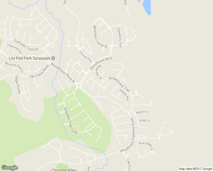 map of restaurants, bars, coffee shops, grocery stores, and more near Kaden Creek Place in Montgomery