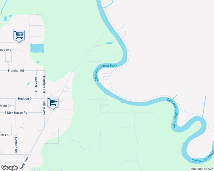 map of restaurants, bars, coffee shops, grocery stores, and more near 1515 S Perkins Ferry Rd in Lake Charles