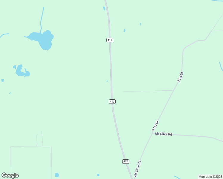 map of restaurants, bars, coffee shops, grocery stores, and more near County Road 417 in Live Oak