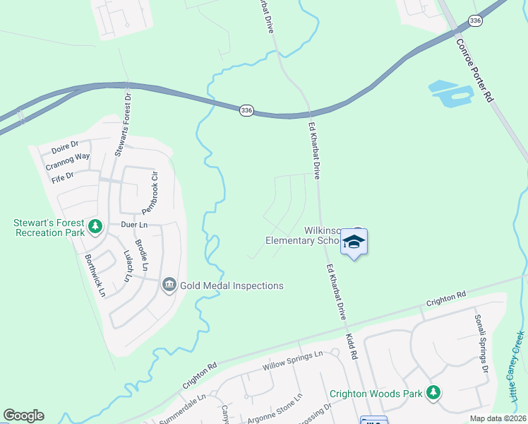 map of restaurants, bars, coffee shops, grocery stores, and more near in Conroe