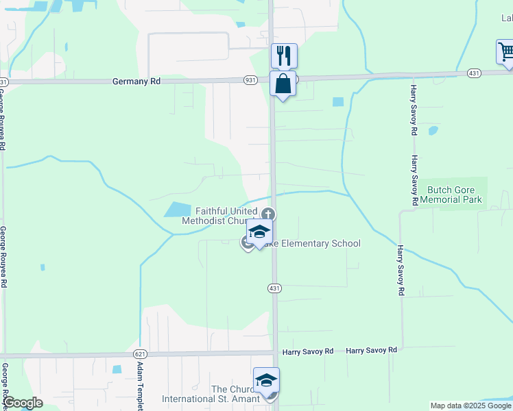 14291 Louisiana 431, Saint Amant LA Walk Score