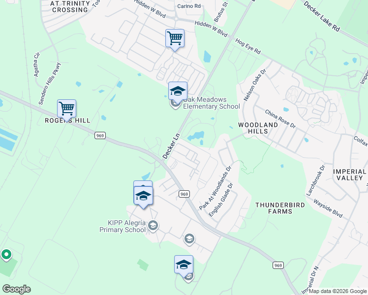 map of restaurants, bars, coffee shops, grocery stores, and more near 5301 Decker Lane in Austin