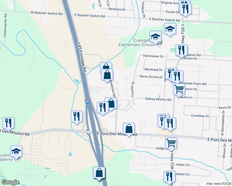 map of restaurants, bars, coffee shops, grocery stores, and more near 38 Larkspur Lane in Lafayette