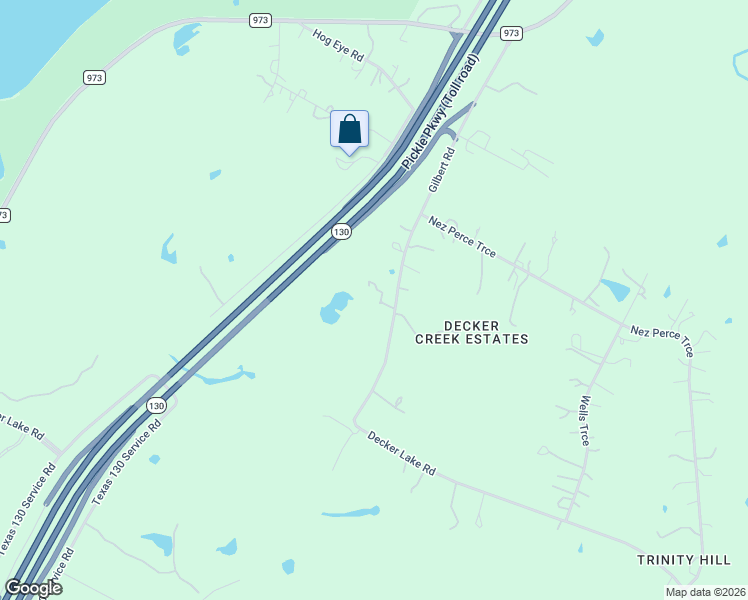 map of restaurants, bars, coffee shops, grocery stores, and more near 7300 Gilbert Road in Manor