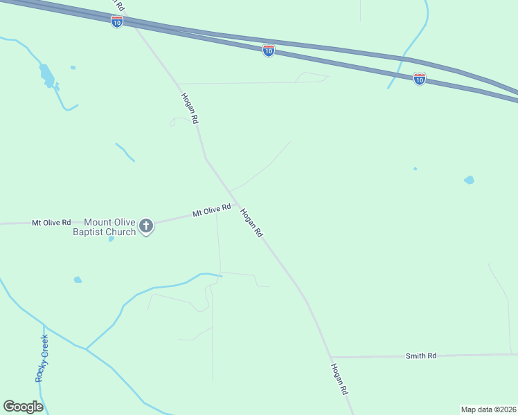 map of restaurants, bars, coffee shops, grocery stores, and more near 9602 Hogan Road in Live Oak