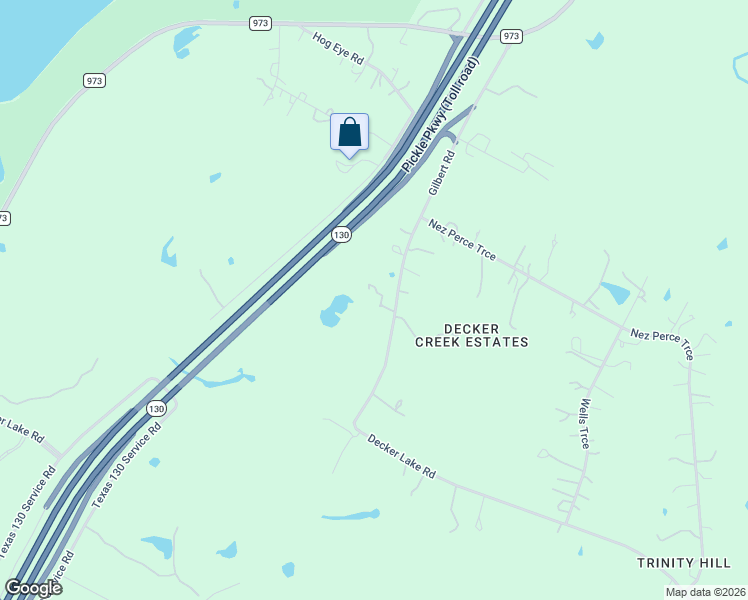 map of restaurants, bars, coffee shops, grocery stores, and more near 7300 Gilbert Road in Manor