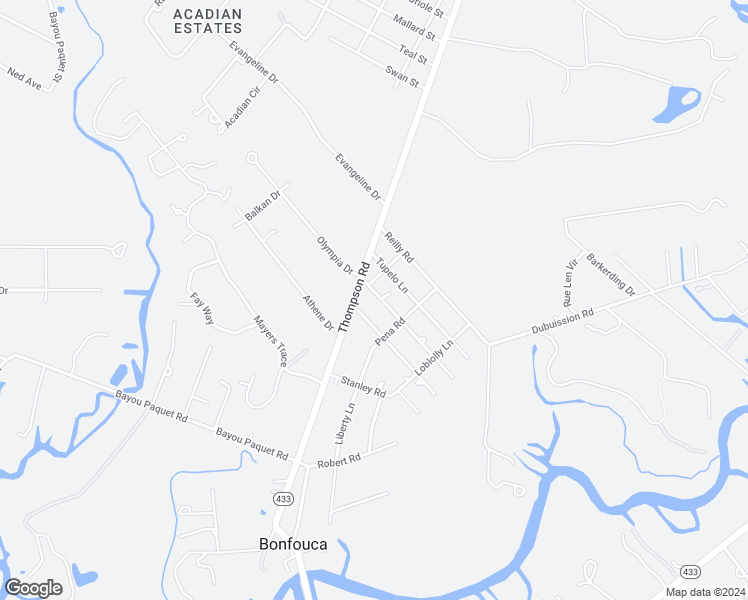 map of restaurants, bars, coffee shops, grocery stores, and more near 34032 Live Oak Lane in Slidell