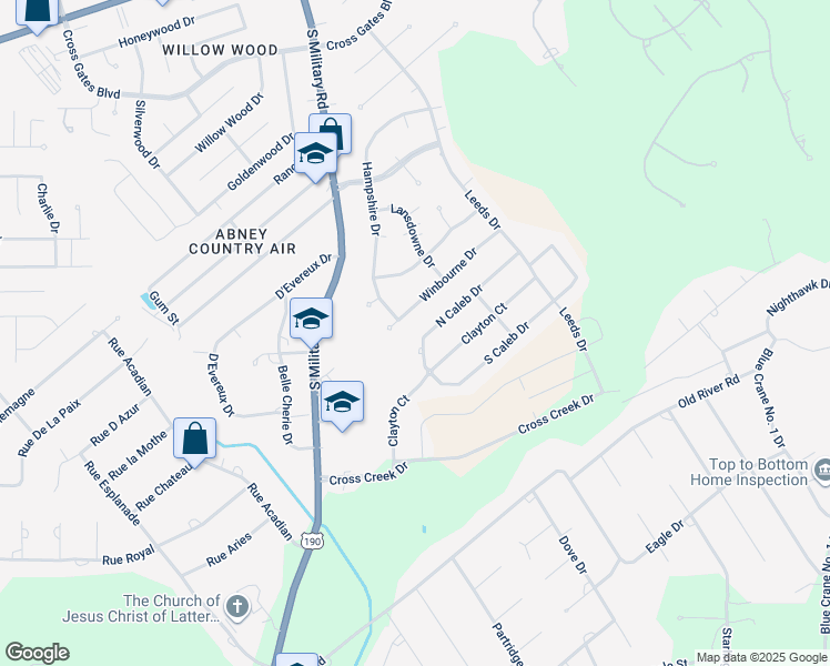 map of restaurants, bars, coffee shops, grocery stores, and more near 514 Winbourne Drive in Slidell