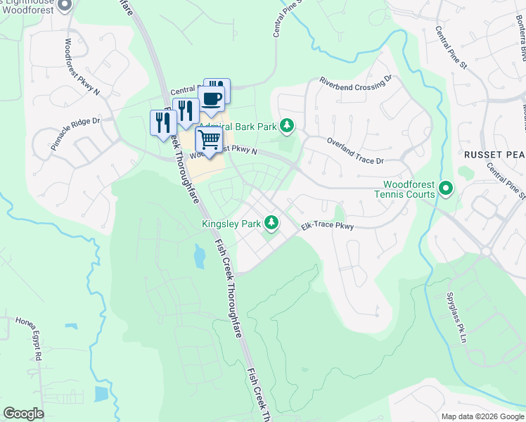 map of restaurants, bars, coffee shops, grocery stores, and more near 123 Remington Road in Montgomery