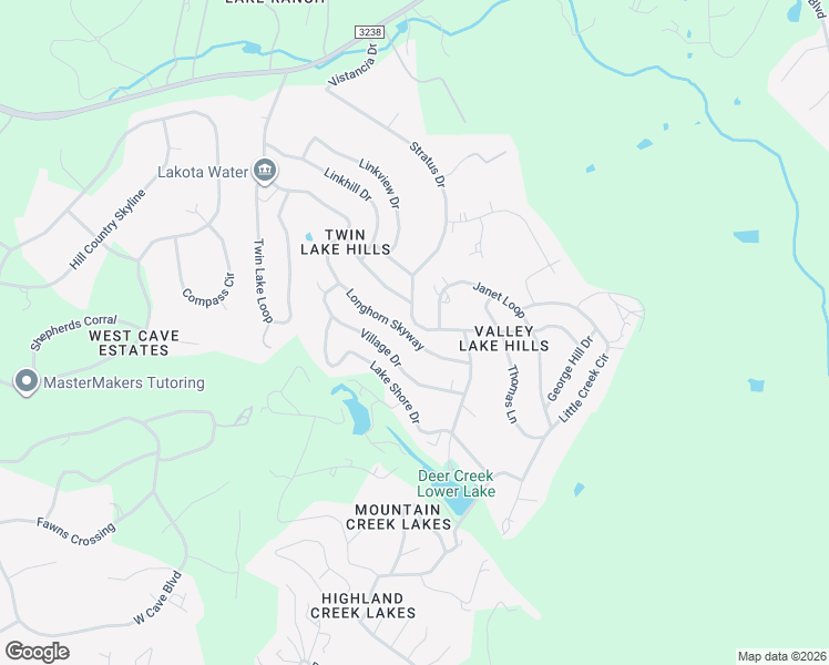 map of restaurants, bars, coffee shops, grocery stores, and more near 17600 Deer Creek Skyview in Austin