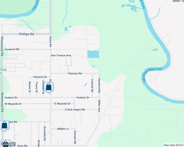 map of restaurants, bars, coffee shops, grocery stores, and more near 687 Fletcher Rd in Westlake