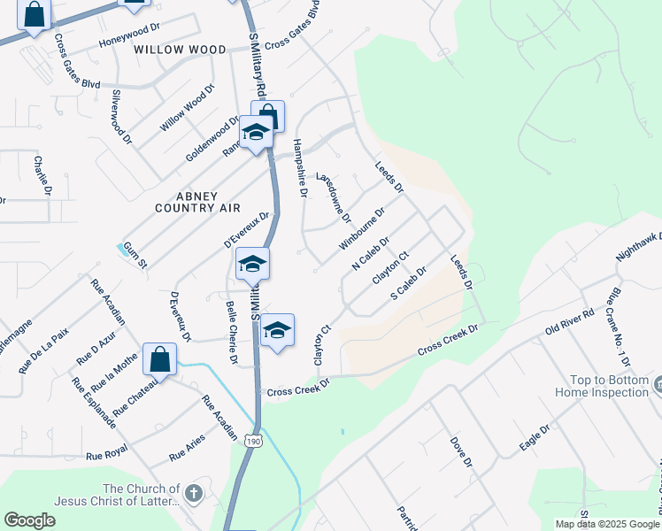 map of restaurants, bars, coffee shops, grocery stores, and more near 514 Winbourne Dr in Slidell