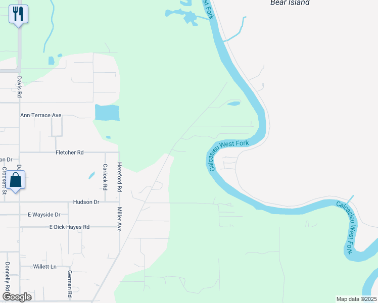 map of restaurants, bars, coffee shops, grocery stores, and more near 703 Gaines Road in Westlake