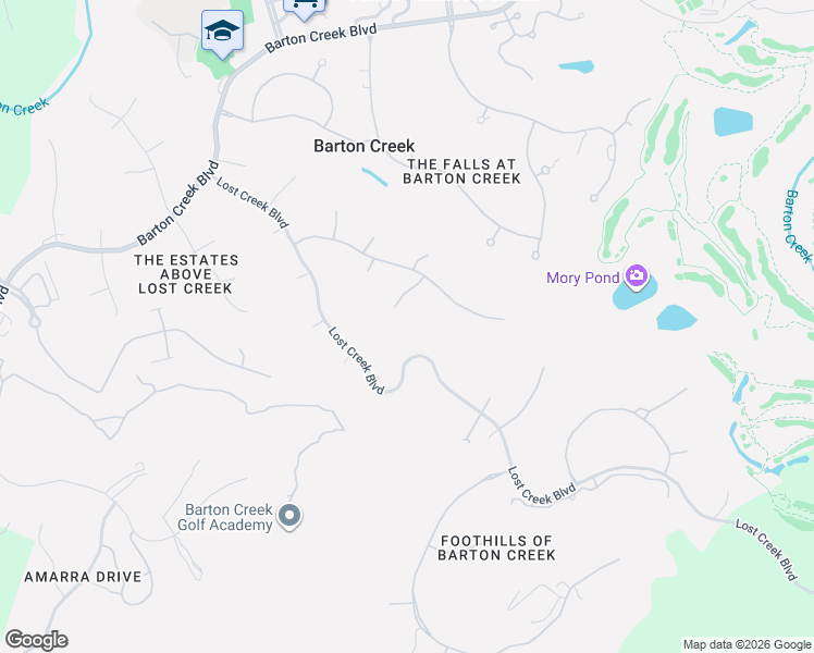 map of restaurants, bars, coffee shops, grocery stores, and more near 3303 Desert Willow Cove in Austin