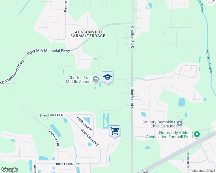 map of restaurants, bars, coffee shops, grocery stores, and more near 11400 Sam Caruso Way in Jacksonville