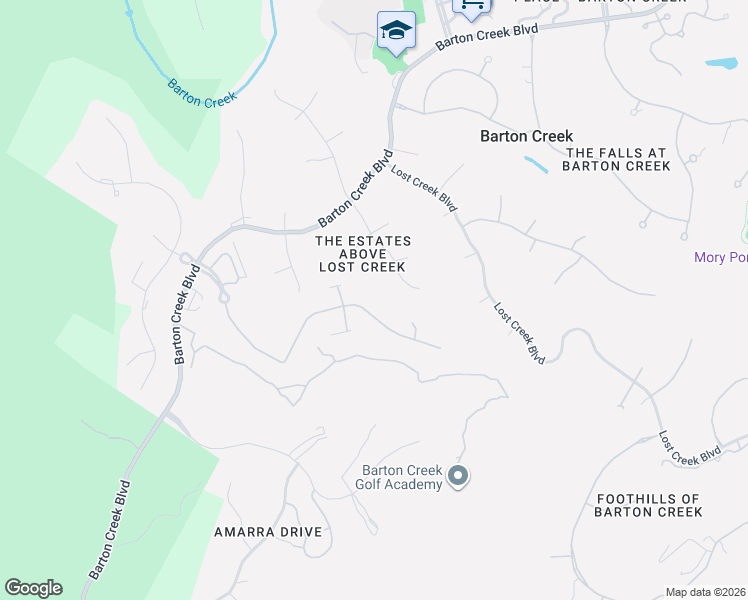 map of restaurants, bars, coffee shops, grocery stores, and more near 8424 Calera Drive in Austin