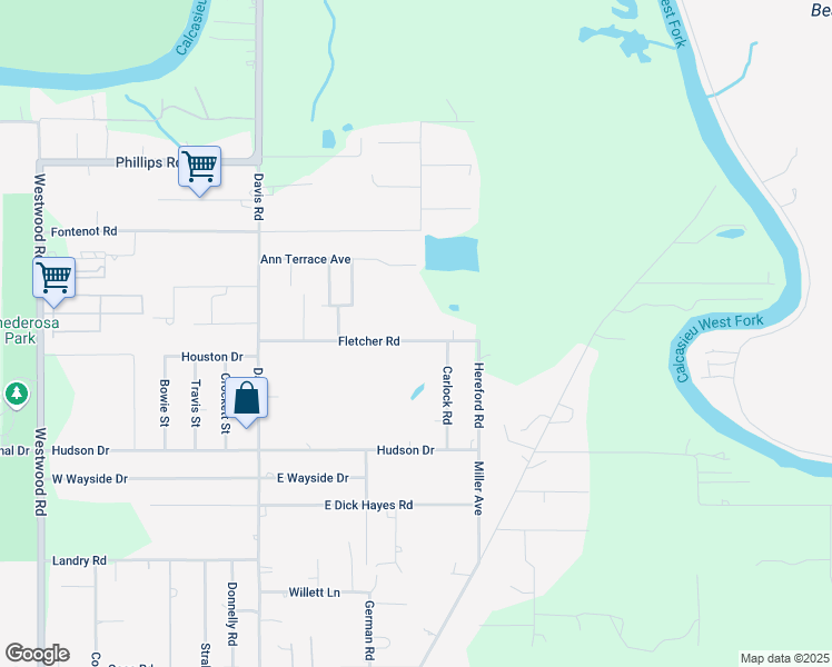 map of restaurants, bars, coffee shops, grocery stores, and more near 361-687 Fletcher Road in Westlake