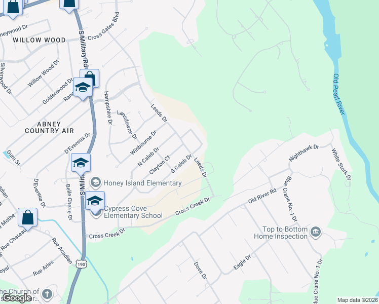 map of restaurants, bars, coffee shops, grocery stores, and more near 135 Kilgore Court in Slidell