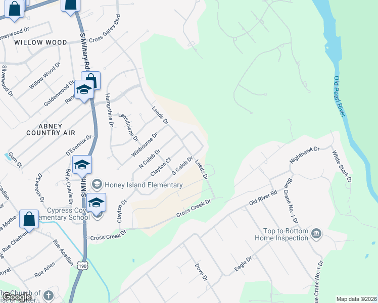 map of restaurants, bars, coffee shops, grocery stores, and more near 135 Kilgore Court in Slidell