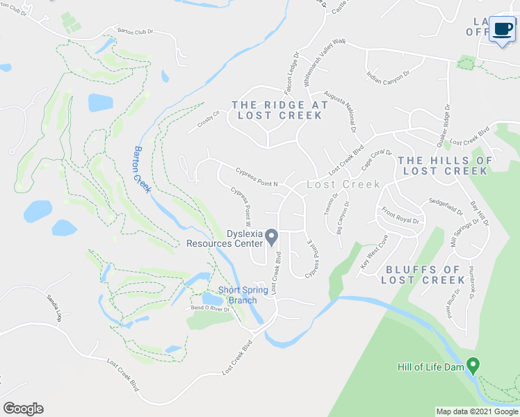 map of restaurants, bars, coffee shops, grocery stores, and more near 6508 Lost Cove in Austin
