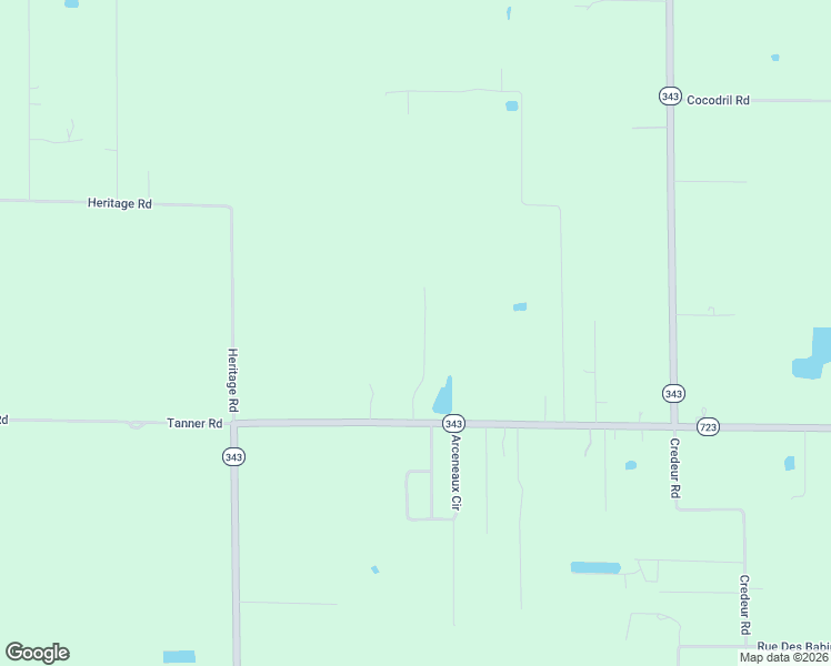 map of restaurants, bars, coffee shops, grocery stores, and more near 3214 Louisiana 343 in Scott