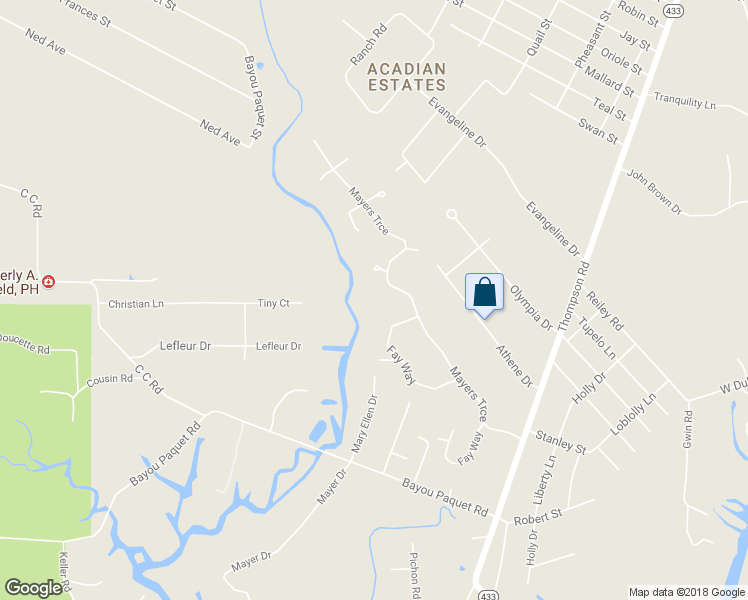 map of restaurants, bars, coffee shops, grocery stores, and more near 220 P K Way in Slidell